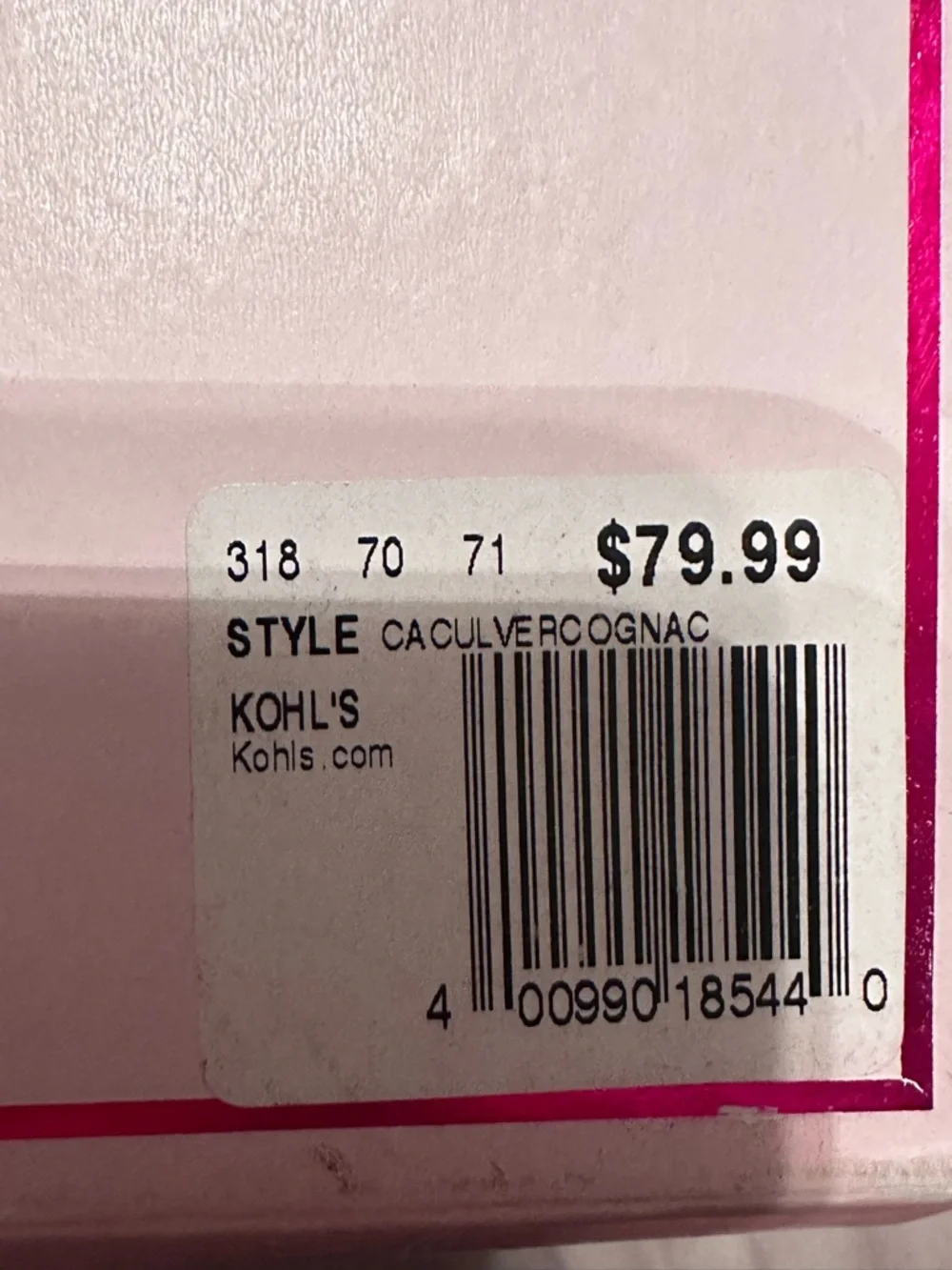 Candie’s Cognac Brown Ankle Booties with Decorative Ring and Chain - Picture 9 of 9